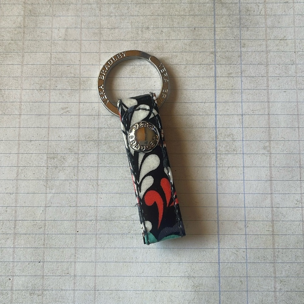 Vera Bradley Loop Keychain in Mod Paisley